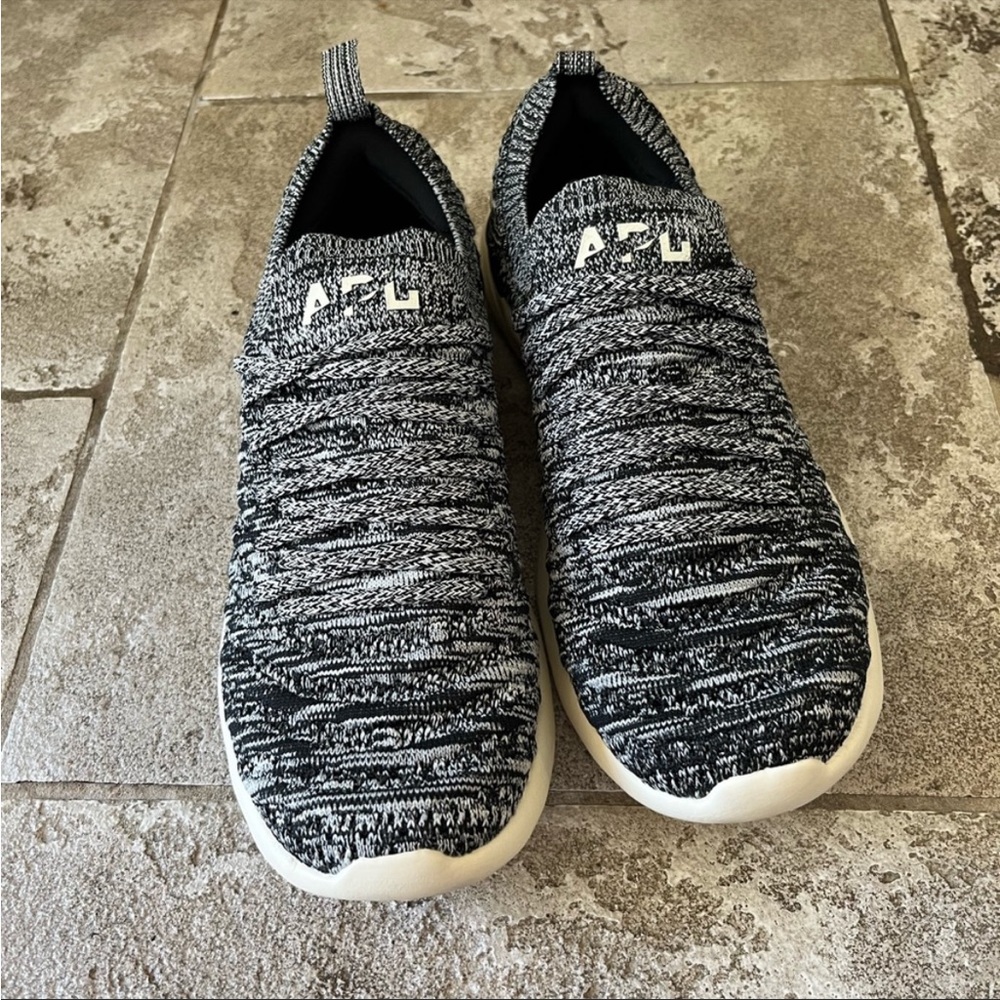 APL Women's Black and White Knit Sneakers